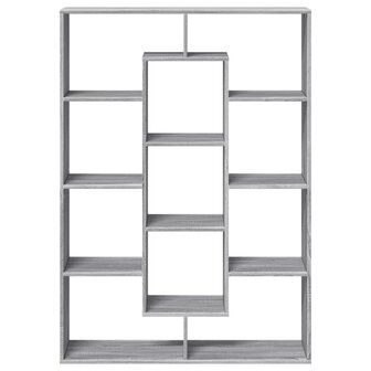 Boekenkast 102x29x143 cm bewerkt hout grijs sonoma eikenkleurig 5