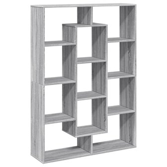 Boekenkast 102x29x143 cm bewerkt hout grijs sonoma eikenkleurig 7