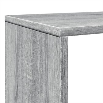 Boekenkast 102x29x143 cm bewerkt hout grijs sonoma eikenkleurig 9