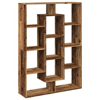 Boekenkast 102x29x143 cm bewerkt hout oud houtkleurig 7