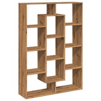 Boekenkast 102x29x143 cm bewerkt hout artisanaal eikenkleur 2