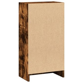 Boekenkast 40x24x76 cm bewerkt hout gerookt eikenkleurig 6