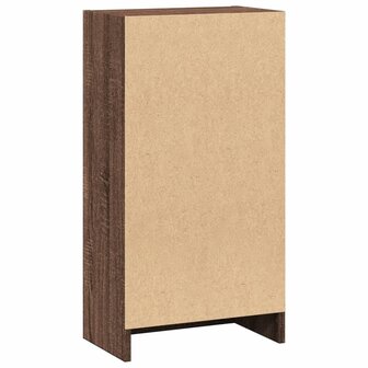 Boekenkast 40x24x76 cm bewerkt hout bruin eikenkleurig 6