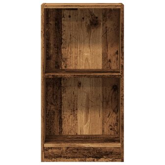 Boekenkast 40x24x76 cm bewerkt hout oud houtkleurig 4