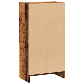 Boekenkast 40x24x76 cm bewerkt hout oud houtkleurig 6