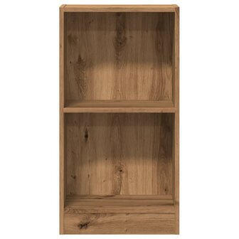 Boekenkast 40x24x76 cm bewerkt hout artisanaal eikenkleurig 4