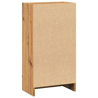 Boekenkast 40x24x76 cm bewerkt hout artisanaal eikenkleurig 6