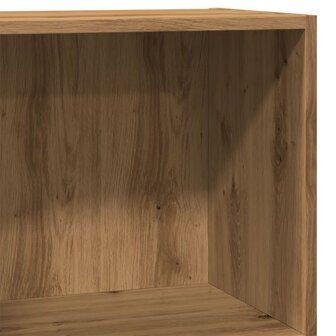 Boekenkast 40x24x76 cm bewerkt hout artisanaal eikenkleurig 7