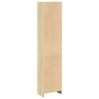 Boekenkast 40x24x176 cm bewerkt hout sonoma eikenkleurig 6