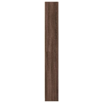 Boekenkast 40x24x176 cm bewerkt hout bruin eikenkleurig 5