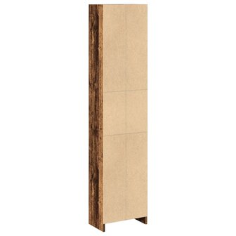 Boekenkast 40x24x176 cm bewerkt hout oud houtkleurig 6