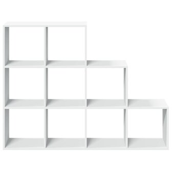 Kamerscherm / boekenkast 3-laags 137,5x29x103,5 cm hout wit 5