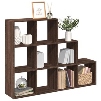 Kamerscherm / boekenkast 137,5x29x103,5 cm hout bruin eiken 1