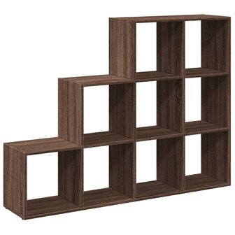 Kamerscherm / boekenkast 137,5x29x103,5 cm hout bruin eiken 7