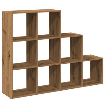 Kamerscherm / boekenkast 137,5x29x103,5 cm hout artisanaal eik 2