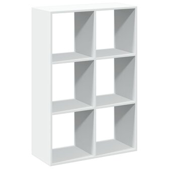 Kamerscherm / boekenkast 69,5x29x103,5 cm bewerkt hout wit 2