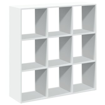 Kamerscherm / boekenkast 102x29x103,5 cm bewerkt hout wit 2