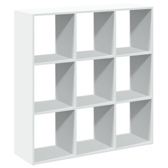 Kamerscherm / boekenkast 102x29x103,5 cm bewerkt hout wit 7