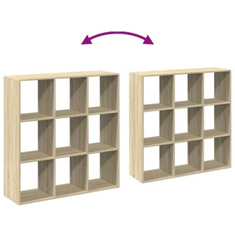 Kamerscherm / boekenkast 102x29x103,5 cm hout sonoma eikenkleur 8