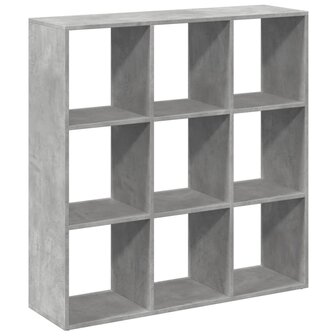 Kamerscherm / boekenkast 102x29x103,5 cm hout betongrijs 2