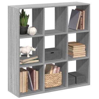 Kamerscherm / boekenkast 102x29x103,5 cm hout grijs sonoma 1