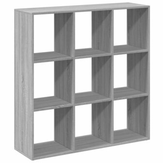 Kamerscherm / boekenkast 102x29x103,5 cm hout grijs sonoma 7