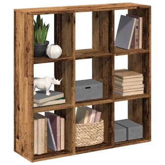 Kamerscherm / boekenkast 102x29x103,5 cm hout oud houtkleurig 1