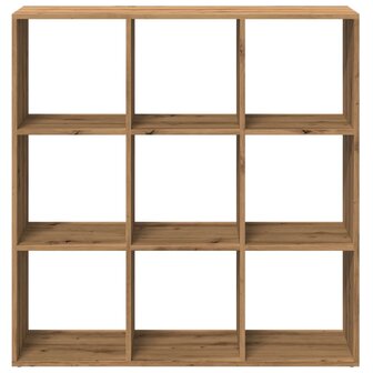 Kamerscherm / boekenkast 102x29x103,5 cm hout artisanaal eiken 5