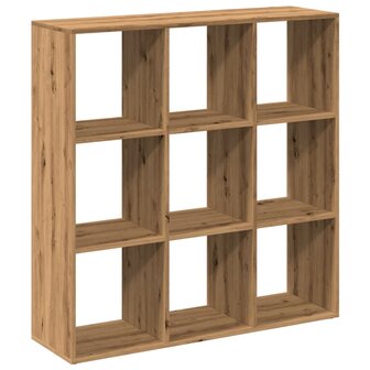 Kamerscherm / boekenkast 102x29x103,5 cm hout artisanaal eiken 7