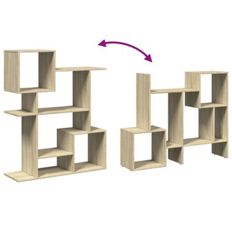 Kamerscherm / boekenkast 92x29x112 cm hout sonoma eikenkleur 8