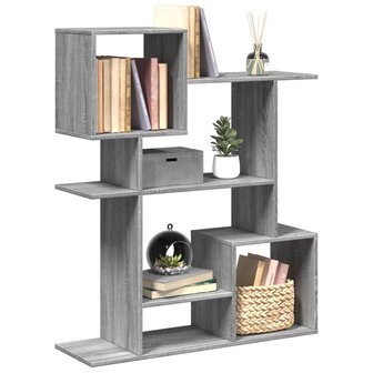 Kamerscherm / boekenkast 92x29x112 cm hout grijs sonoma 1