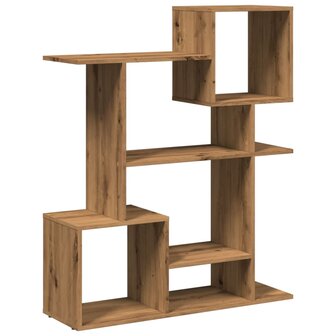 Kamerscherm / boekenkast 92x29x112 cm hout artisanaal eiken 7