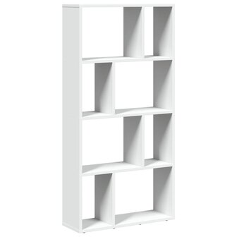 Boekenkast 60x20x120 cm bewerkt hout wit 7