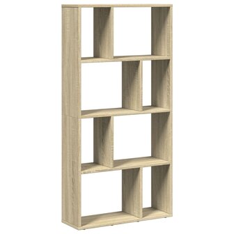 Boekenkast 60x20x120 cm bewerkt hout sonoma eikenkleurig 2