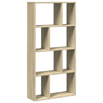 Boekenkast 60x20x120 cm bewerkt hout sonoma eikenkleurig 7