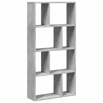 Boekenkast 60x20x120 cm bewerkt hout betongrijs 2