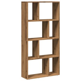 Boekenkast 60x20x120 cm bewerkt hout artisanaal eikenkleurig 2