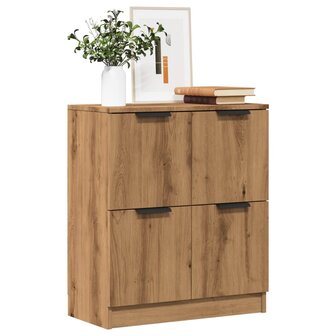 Dressoir 60x30x70 cm bewerkt hout artisan eikenkleurig 1