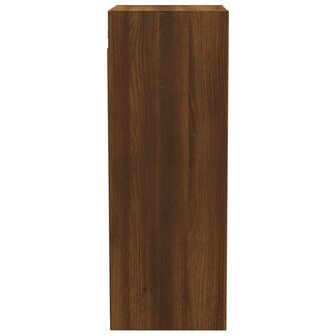 Wandkast 34,5x32,5x90 cm bewerkt hout bruin eikenkleur 10