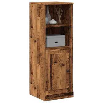 Hoge kast 36x35,5x103,5 cm bewerkt hout oud houtkleurig 3