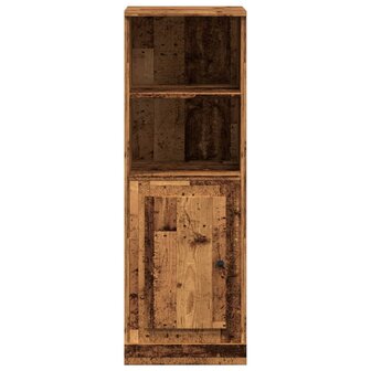 Hoge kast 36x35,5x103,5 cm bewerkt hout oud houtkleurig 5