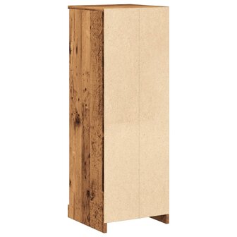 Hoge kast 36x35,5x103,5 cm bewerkt hout oud houtkleurig 7