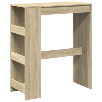 Bartafel met rekken 90x40x103,5 cm hout sonoma eikenkleur 2