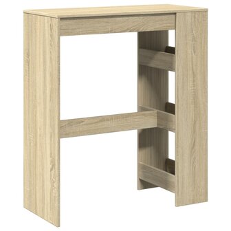 Bartafel met rekken 90x40x103,5 cm hout sonoma eikenkleur 6