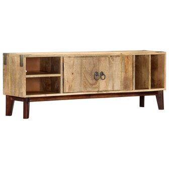 Tv-meubel 130x30x46 cm massief ruw mangohout 1