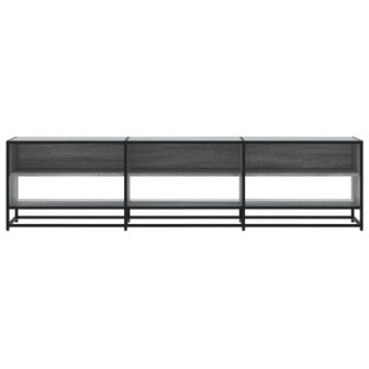 Tv-meubel 180x40x46 cm bewerkt hout grijs sonoma eikenkleurig 4