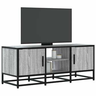 Tv-meubel 100x35x41 cm bewerkt hout metaal grijs sonoma eiken 1