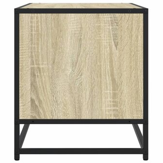 Tv-meubel 91x40x46 cm bewerkt hout metaal sonoma eikenkleurig 5