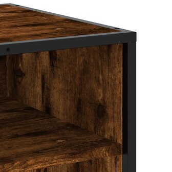 Tv-meubel 91x40x46 cm bewerkt hout metaal gerookt eikenkleurig 7