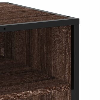 Tv-meubel 91x40x46 cm bewerkt hout metaal bruin eikenkleur 7